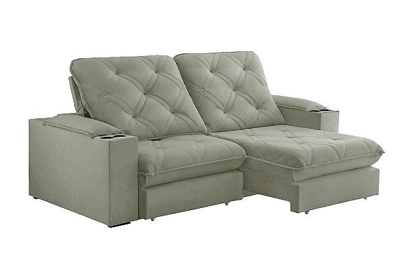 SOFA RETR CUIABA 230CM VEL CAPPUC/335 - EST TEIX
