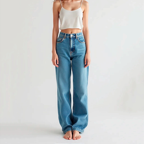 Calça Jeans Wide Acid