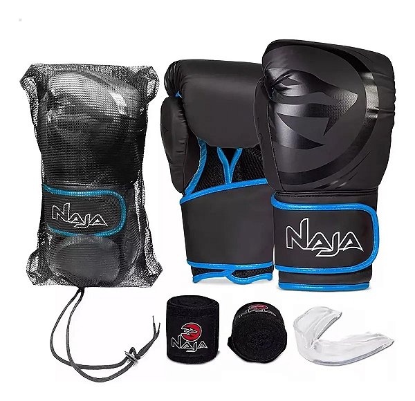 Kit Naja Black Line preto/Azul BK/BL