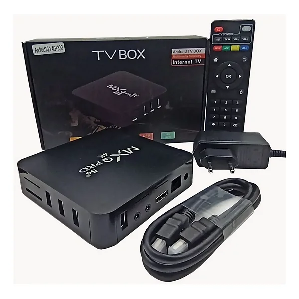 Smart Tv Box 6 Tvbox Mxq Pro 5g 4k Preto