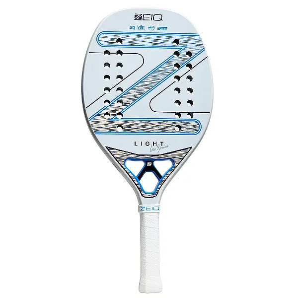 Raquete de Beach Tennis New Light Leo Branco Zeiq – 3K