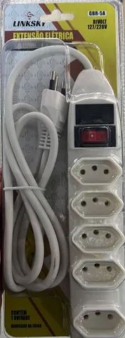 Extensão Elétrica LinkSky 5 Tomadas 1,5m Bivolt