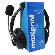 Headset Maxprint Basic USB 2.0 com Controle de Volume