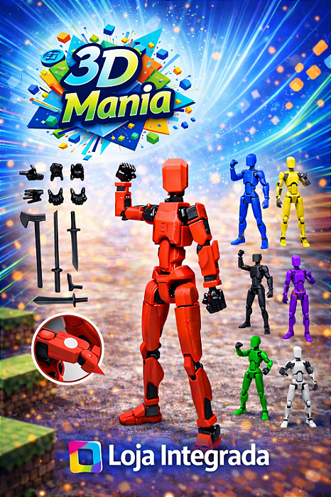 Boneco Articulado Dummy 13 com Acessórios Completo