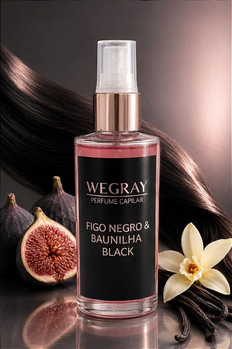 Perfume Capilar Wegray Figo Negro e Baunilha Black 60ml