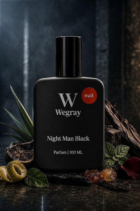 Perfume Night Man Black Masculino Parfum 100ml