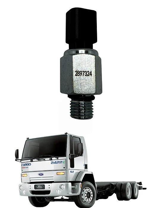 INTERRUPTOR DE PRESSÃO ÓLEO FORD CARGO 2428/2422/2622/2628 DE 2007 2011