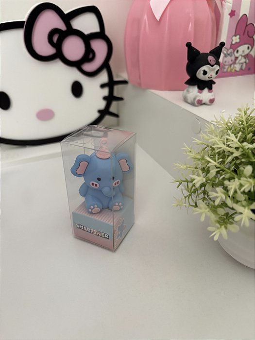 Apontador Elefantinho Fofo Kawaii Colorido Escolar