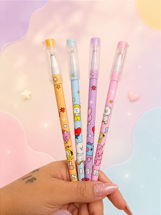 Caneta BTS BT21 Gel Apagável