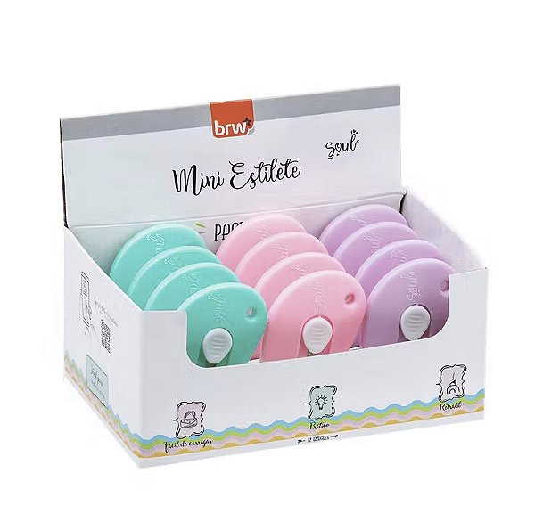 Mini Estilete Retrátil BRW Soul Colorido