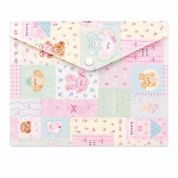 Pasta Envelope A4 Estampas com Botão
