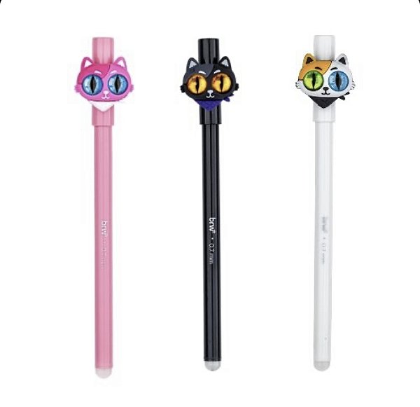 Caneta Esferográfica Gel Apagável Cat's Eyes 0.7mm - BRW