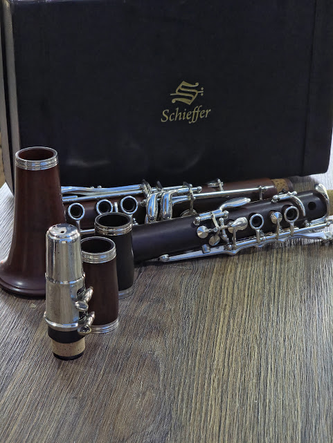 Clarinete de madeira Schieffer (Rosewood) - SEMINOVO #SCHCL-002-160126