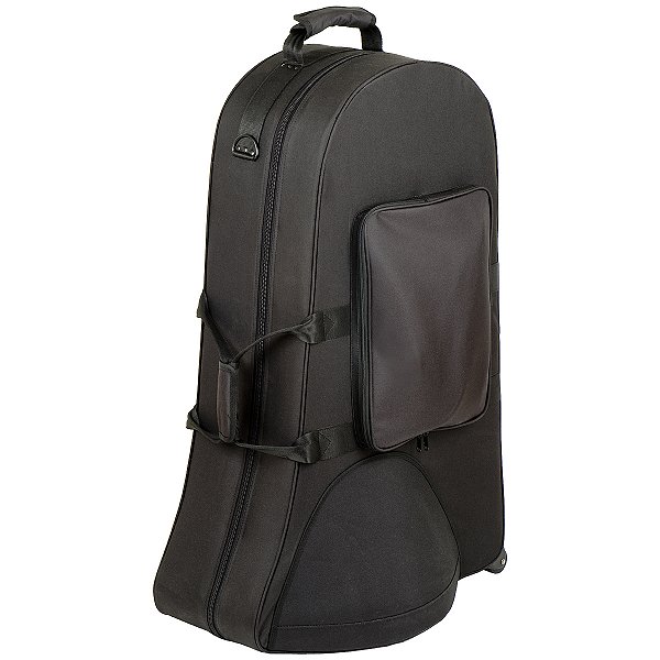Tuba 3/4 de C/ 3 pistos Schieffer em Si Bemol Laqueada e case super luxo - JBBB-335L