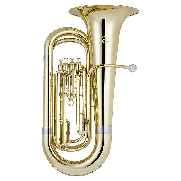Tuba Schieffer 3/4 Bb (Si bemol) c/ 4 pistos - Corpo Laqueado - SCHT-16/380P4