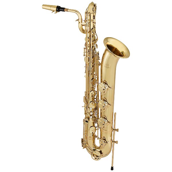 Sax Baritono Schieffer Laqueado c/ lá grave e Estojo c/ rodas - SCHBS-001L