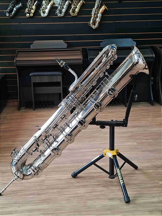 Sax Superbaixo Galassine 3 niquelado (SEMINOVO) #superbaixo-galassine3