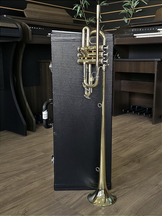 Trompete Triunfal Bb Schieffer corpo dourado - SCHTP-009
