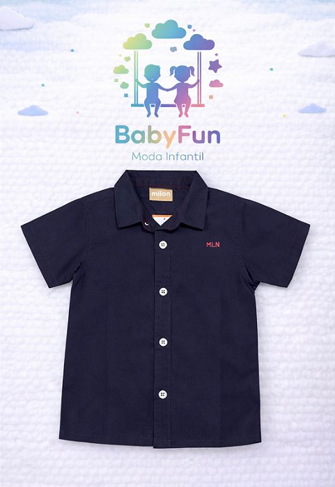 Camisa Social Milon Bebê Tamanho 3