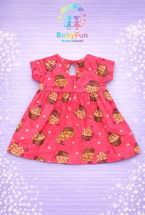 Vestido Infantil Kyly Cupcakes Tam M