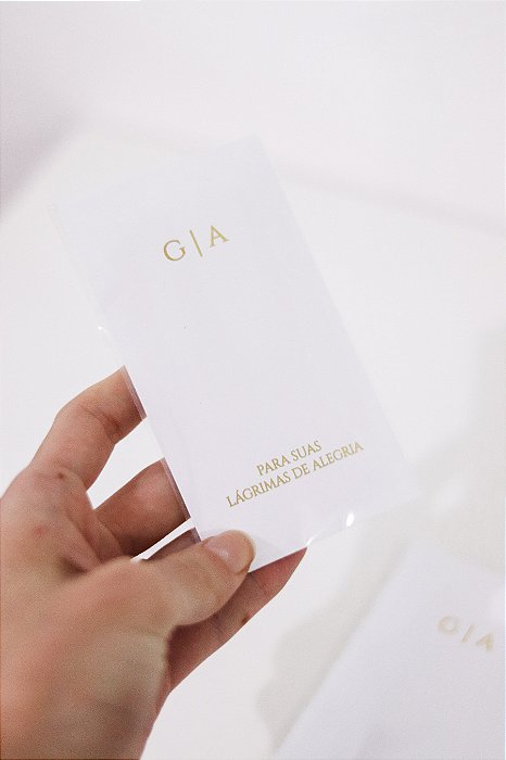 Lágrima de alegria | Hot Stamping dourado ou prata