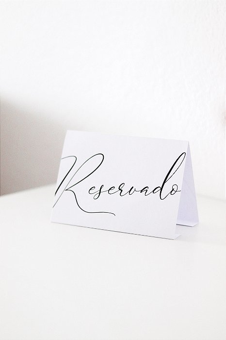 Placa de reservado para mesa