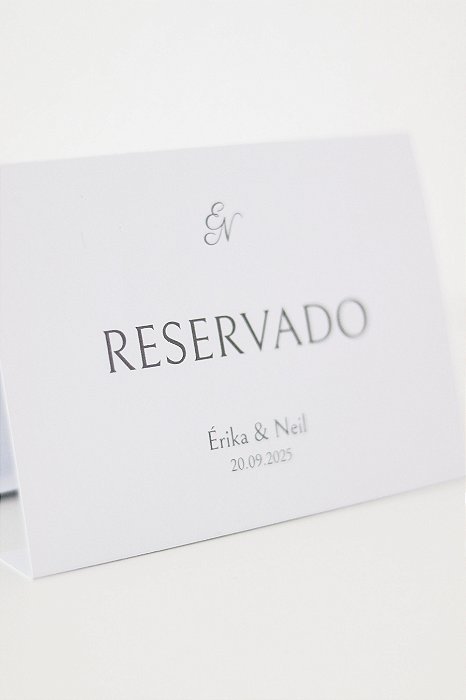 Placa de reservado para mesa | Modelo 2