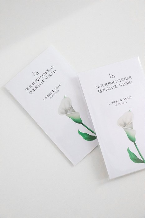 Lágrimas de Alegria | Tag com lenço e pacote – Casamento, 15 Anos, Eventos e Festas | Arte Personalizável