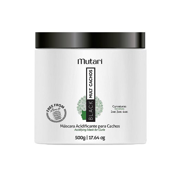 Máscara Acidificante para Cachos - Black Mult Cachos - 500g