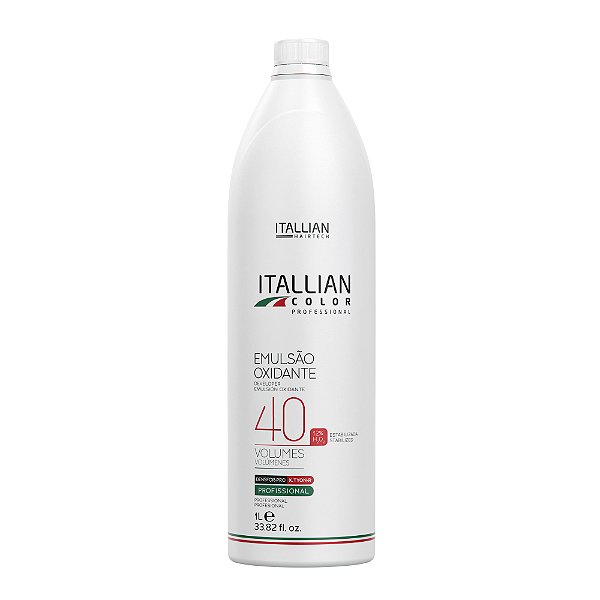 EMULSÃO OXIDANTE ESTABILIZADA ITALLIAN OXI 40 VOLUMES 1L