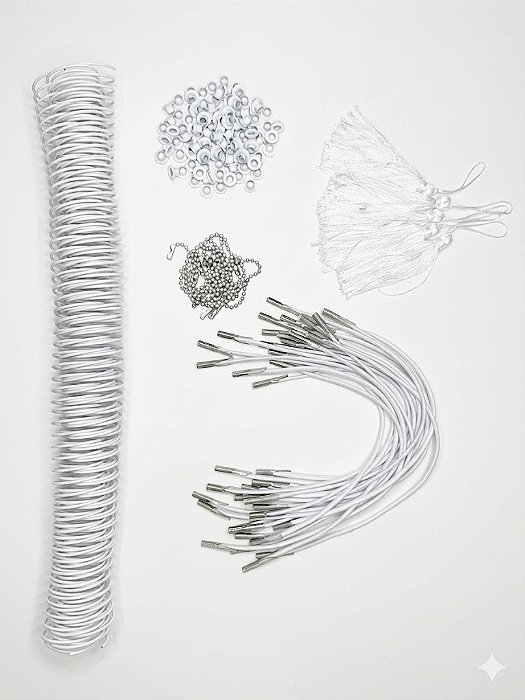 Kit Encadernação Espiral 6mm - Elástico Roliço