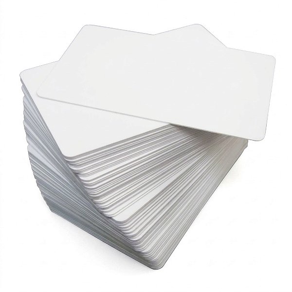 Cartão de PVC Branco - 54x86mm