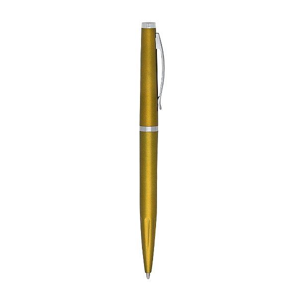 Caneta esferográfica dourada - 50 unidades