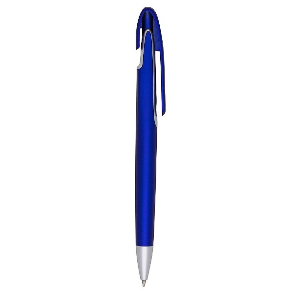 Caneta Plástica Azul para brindes - 50 unidades