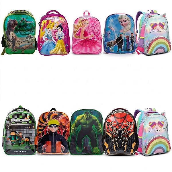 Mochila Infantil Impermeável Meninas e Meninos