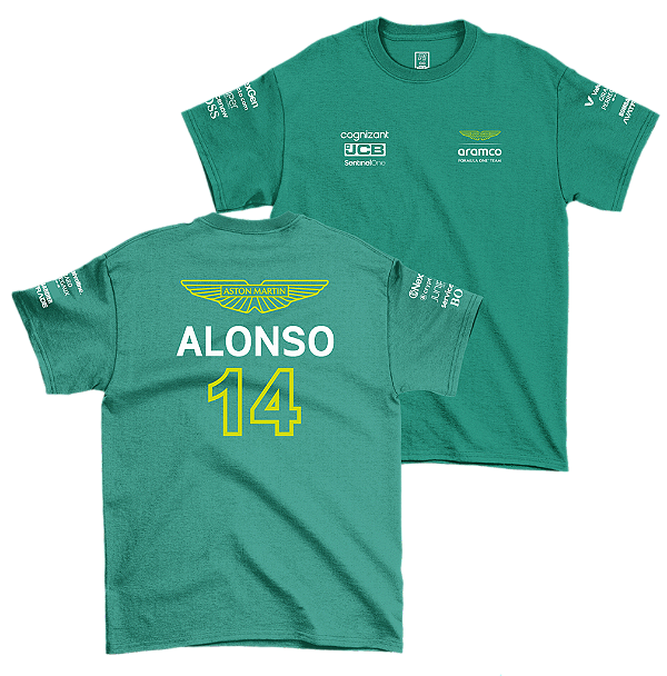 Camiseta Aston Martin Alonso 2024 Verde