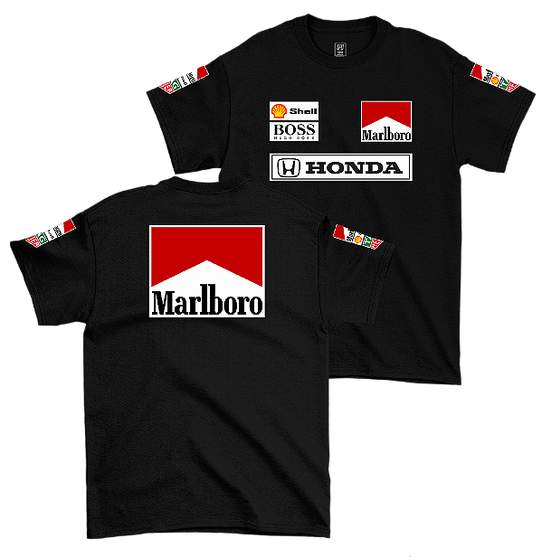 Camiseta  History  Marlboro Preto