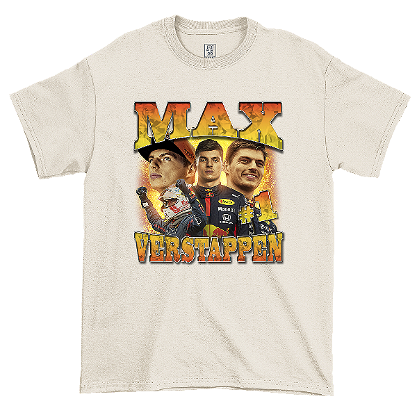 Camiseta Vintage Max Verstappen Off White