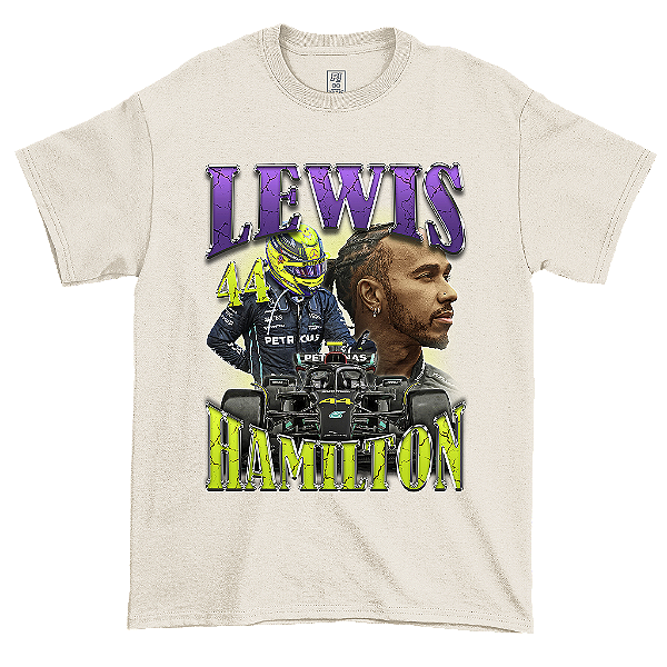 Camiseta Vintage Lewis Hamilton Off White