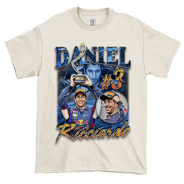 Camiseta Vintage Daniel Ricciardo Off White