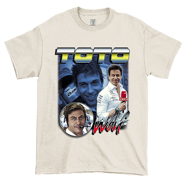 Camiseta Vintage Toto Wolff Off White
