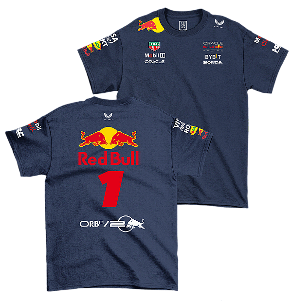Camiseta Red Bull Racing Max Verstappen Azul