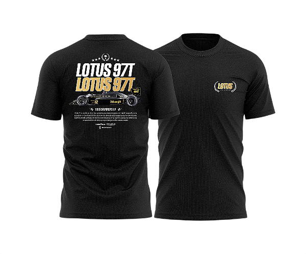 Camiseta History Lotus 97T Preta