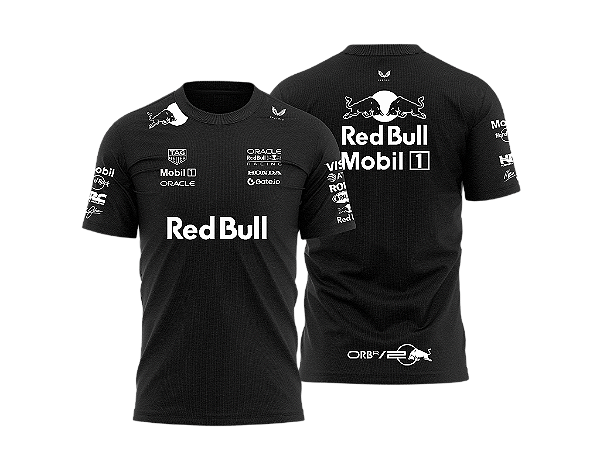 Camiseta Red Bull Racing Black 2025