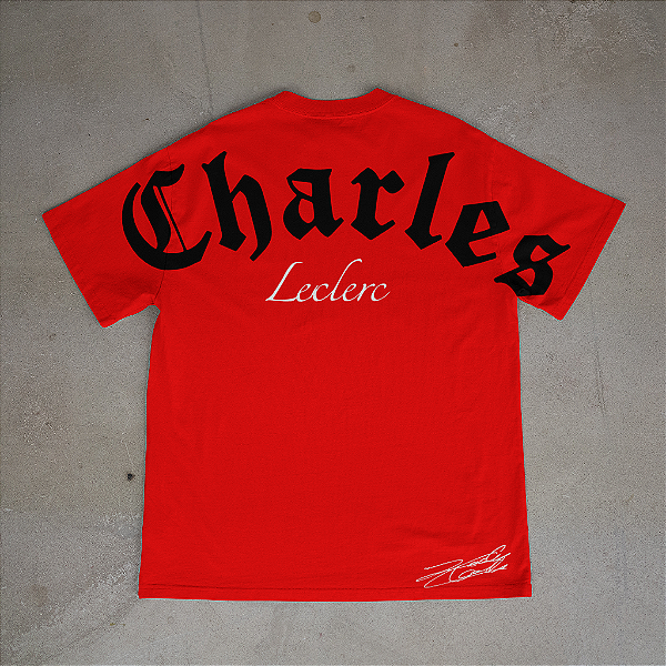 Camiseta Old English Charles Leclerc