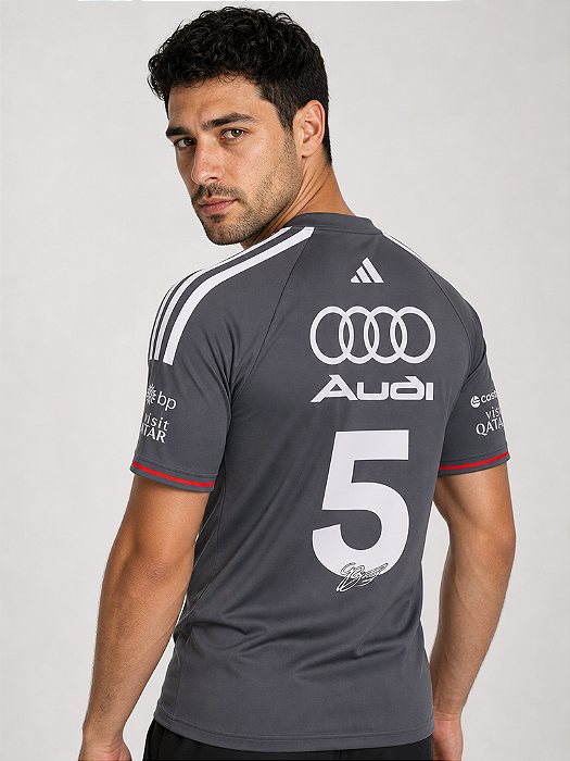 Camiseta Audi Bortoleto 2026 CINZA 1