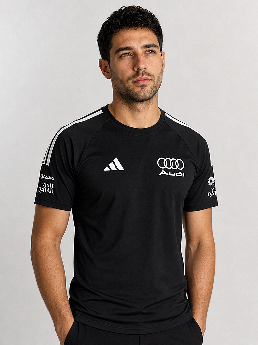 Camiseta Audi 2026 PRETO/BRANCO 1