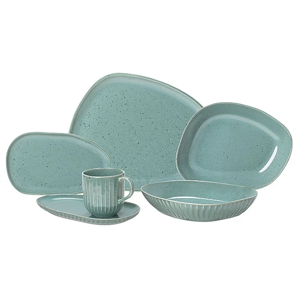 Aparelho de Jantar e Lanche 16 peças - Luna Corfu