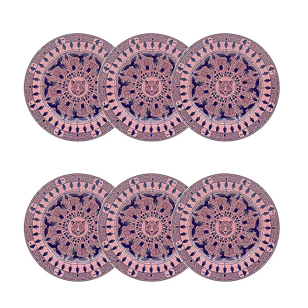 Jogo de 6 Pratos Sobremesa 22 Cm