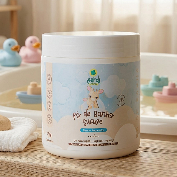 Pó de Banho Suave Pele Sensível 250g